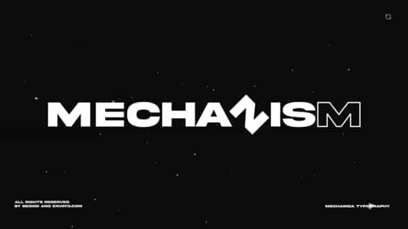 Typography Titles - Mechanism | - VideoHive 36046761