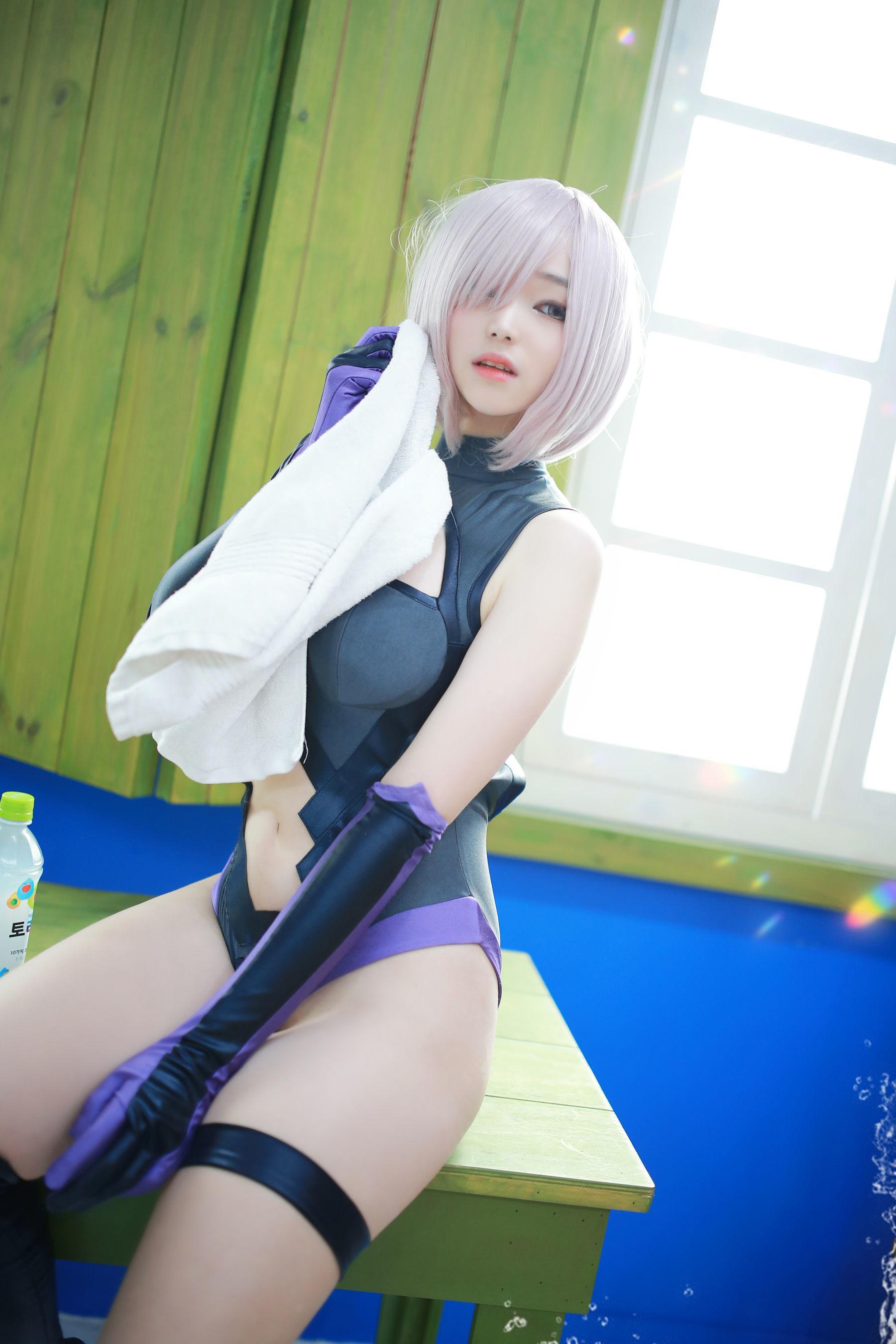 韩国妹子BamBi 《Fate_Grand Order – Mash Kyrielight (Shielder)》 写真集(17)