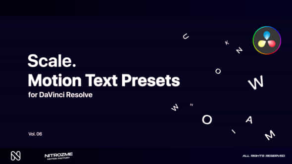 Scale Motion Text - VideoHive 47045778