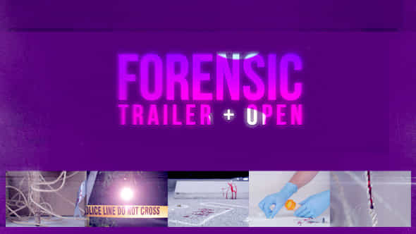 Forensic Trailer Intro - VideoHive 8365280