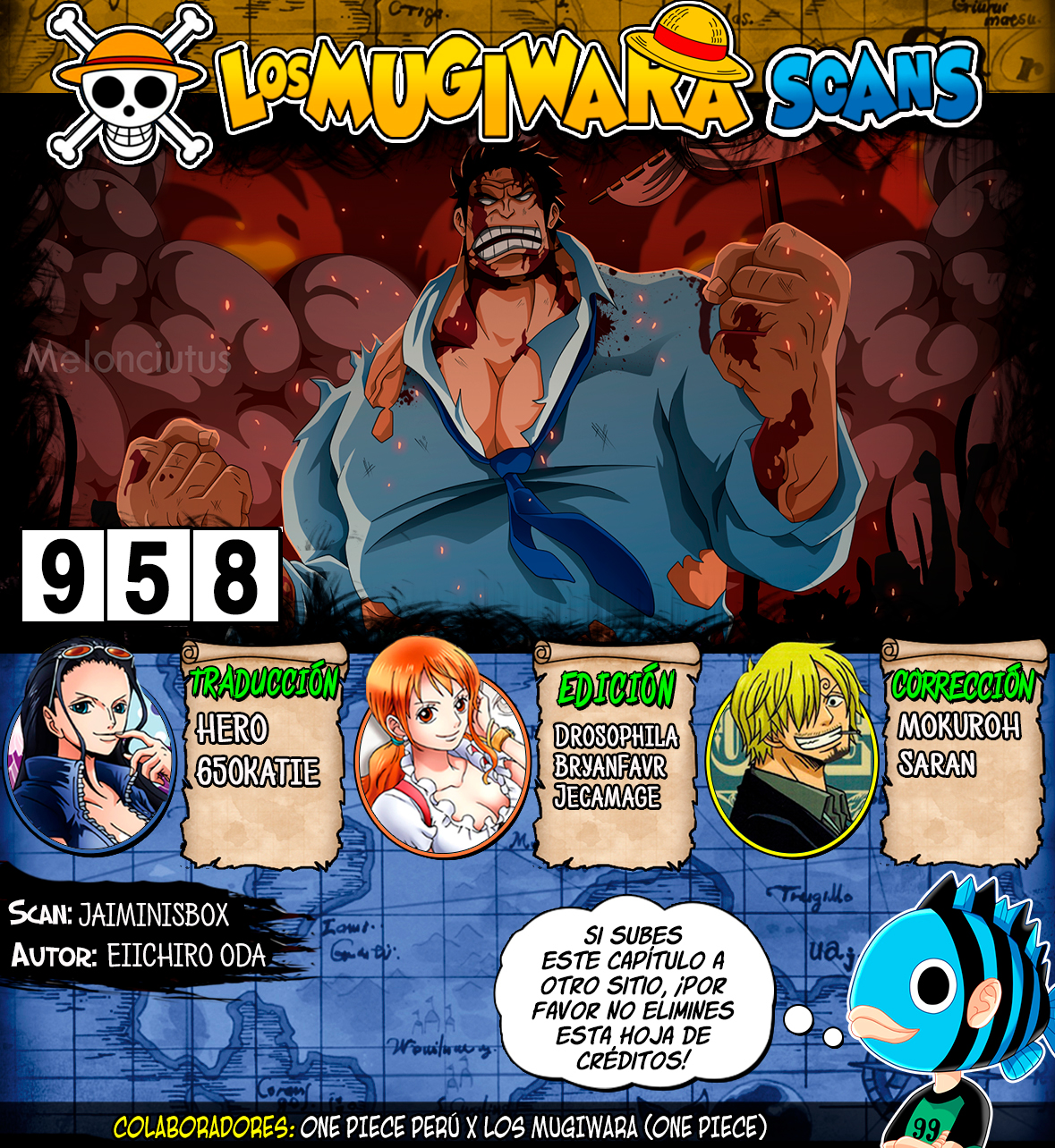 One Piece Manga 958 Espanol Mugiwara Scans Wocial Foro Anime Manga Comics Videojuegos Social