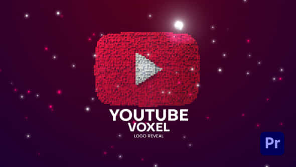 Youtube Voxel Pixel Logo Reveal - VideoHive 51224143