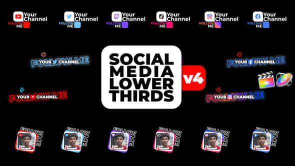 Social Media Lower - VideoHive 37129646