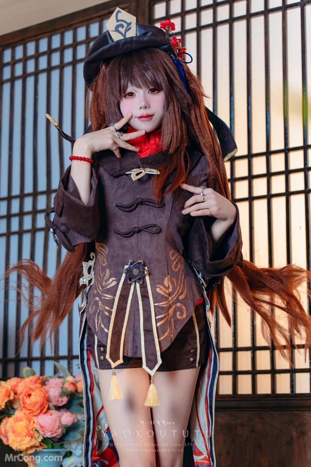 Coser@黏黏团子兔: 往生堂堂主胡桃&ミチノチモシーキミノキモチ (66 photos )(56)