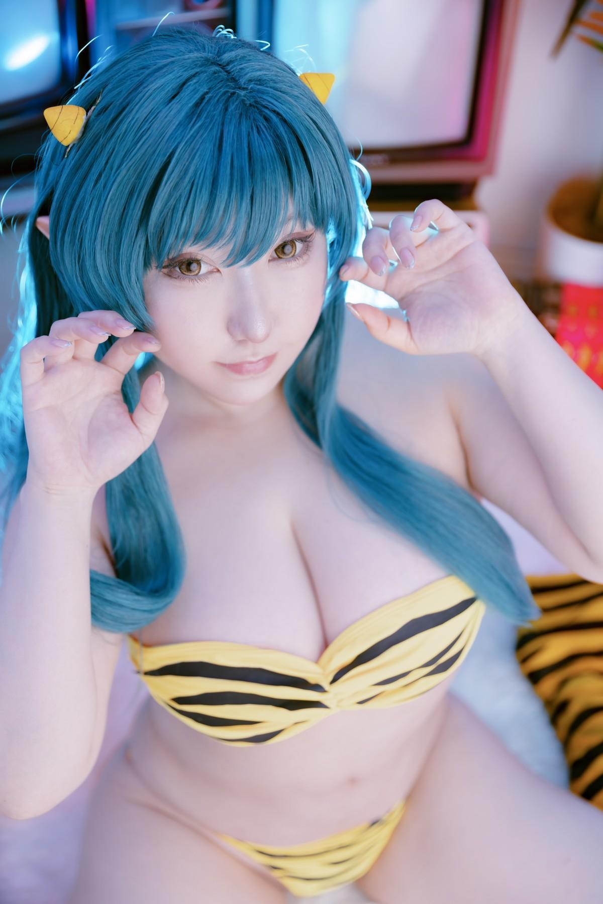 Cosplay SAKUサク Lum ラム うる星やつら Set.03(14)