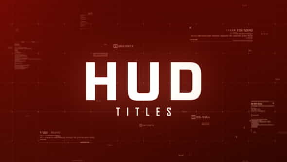 Hud Titles - VideoHive 17121099