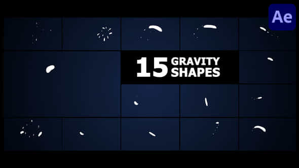 Liquid Gravity Shapes After Effects - VideoHive 57105841