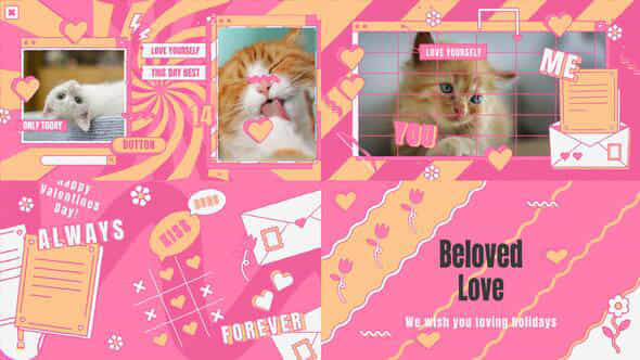 Trendy Valentines Day Intro - VideoHive 49849690