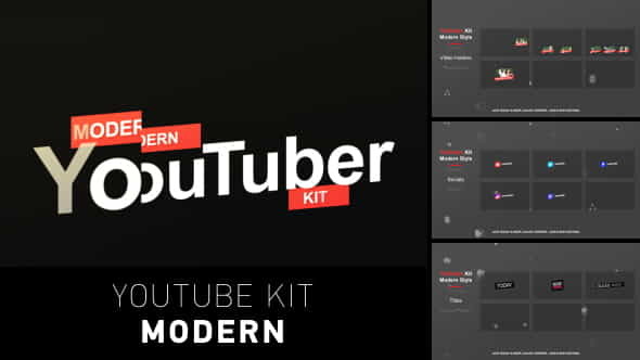 YouTuber Kit | Modern - VideoHive 18061801
