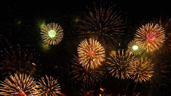 Fireworks on Sky Celebration(Stock Footage) - VideoHive 29041177