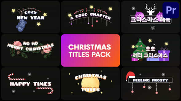 Christmas Titles Premiere Pro Mogrt - VideoHive 49940901