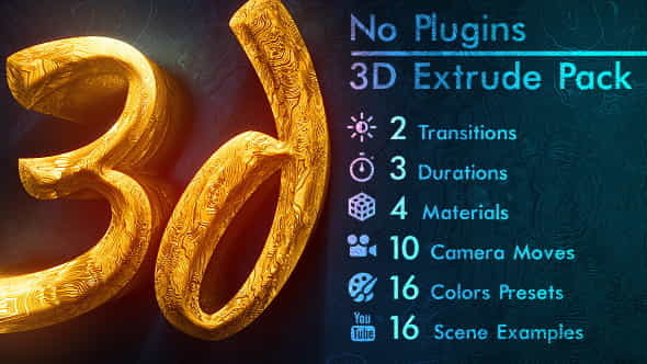 3d Gold Titles and Logo. - VideoHive 21488686