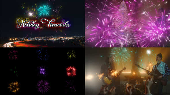 Holiday Fireworks Pack - VideoHive 35058082