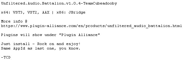 Unfiltered Audio Battalion v1.0.4-TeamCubeadooby