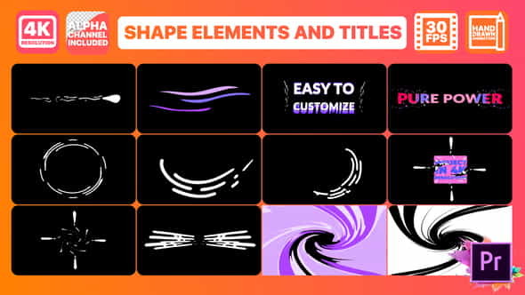 Dynamic Shapes And Titles | - VideoHive 25844962