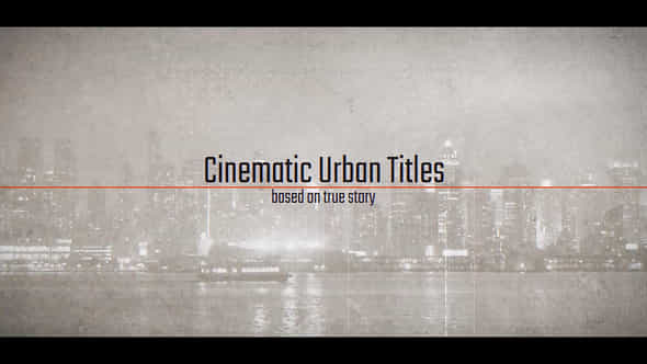 Cinematic Urban Titles Movie Opener - VideoHive 22783507