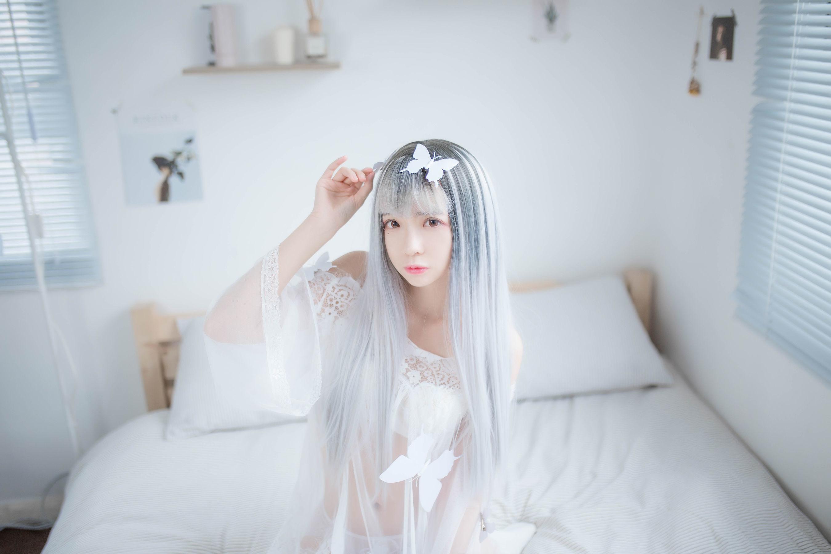 [网红COSER] 疯猫ss – 透明白纱 写真集(3)