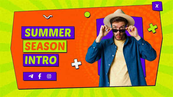Summer Season Intro Mogrt - VideoHive 52345292