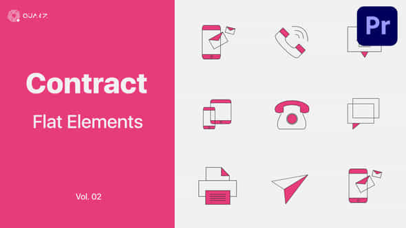 Contract Icons - VideoHive 47385935