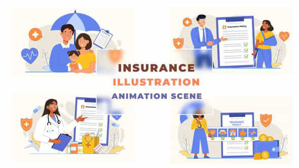 Insurance Policy Animation - VideoHive 43042374