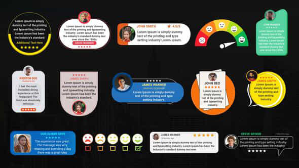 Testimonial Titles Pack - VideoHive 58562377