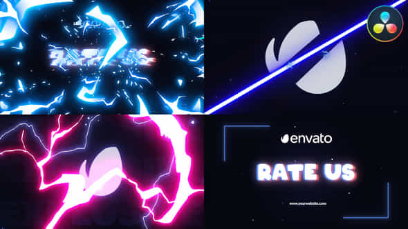 Energy Glitch Logo For Davinci Resolve - VideoHive 53617160