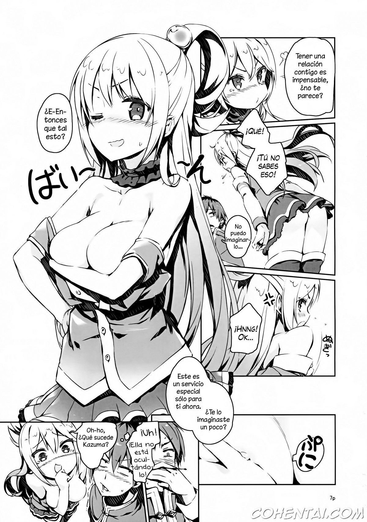 Kono Nikutarashii Megami no Icha Love o! (Kono Subarashii Sekai ni Syukufuku o!) xxx comics manga porno doujin hentai español sexo 