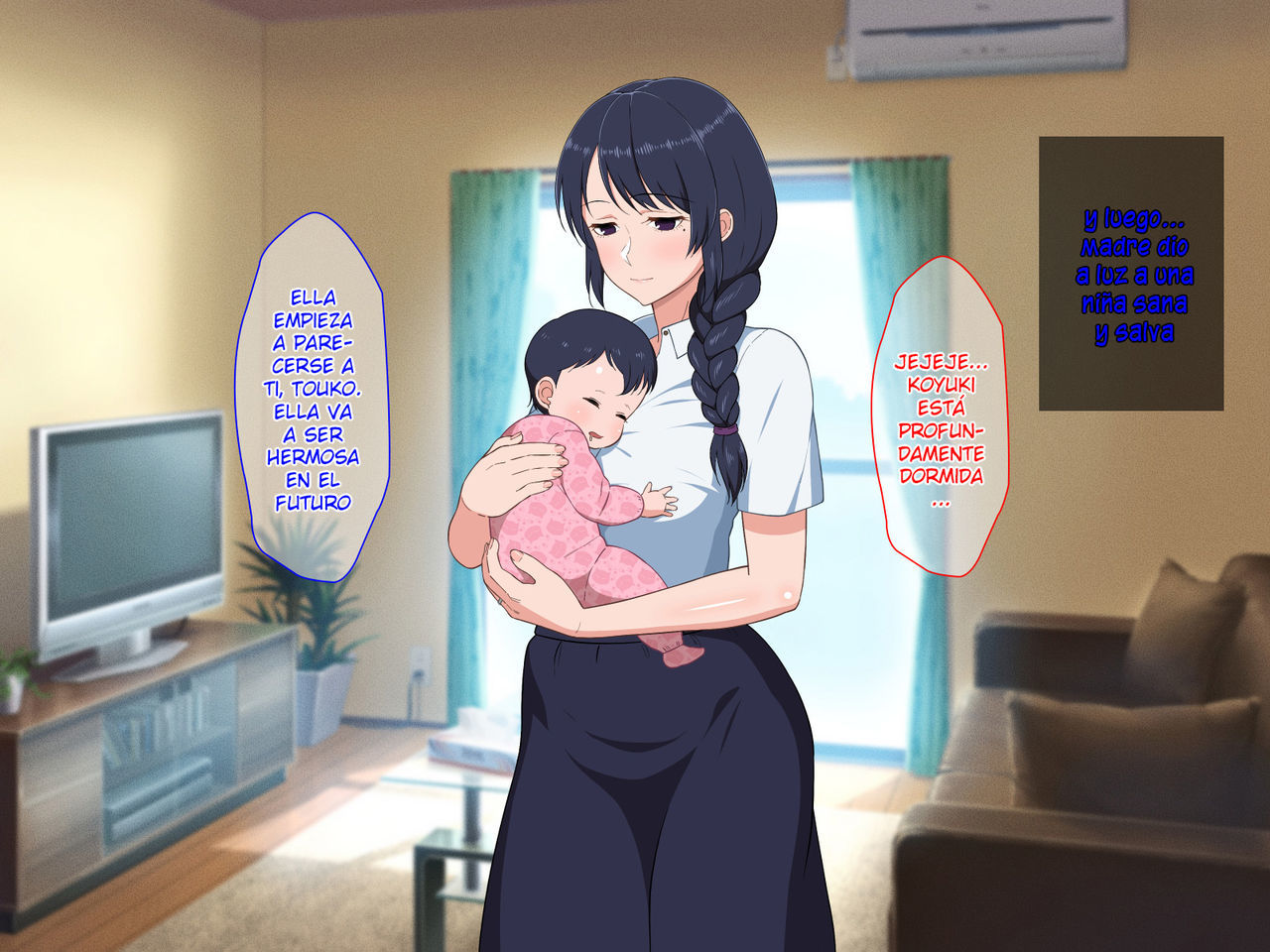[Haruharutei] Sabishigari Bijin Haha wa Musuko to no Aiyoku Sex ni Oboreru [Spanish]