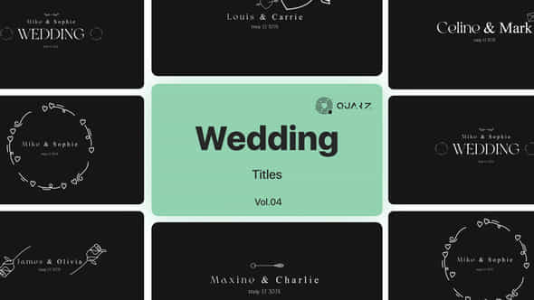 Wedding Titles Vol 04 - VideoHive 48762394