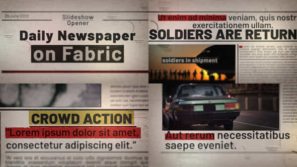 Daily Newspaper on - VideoHive 43278214