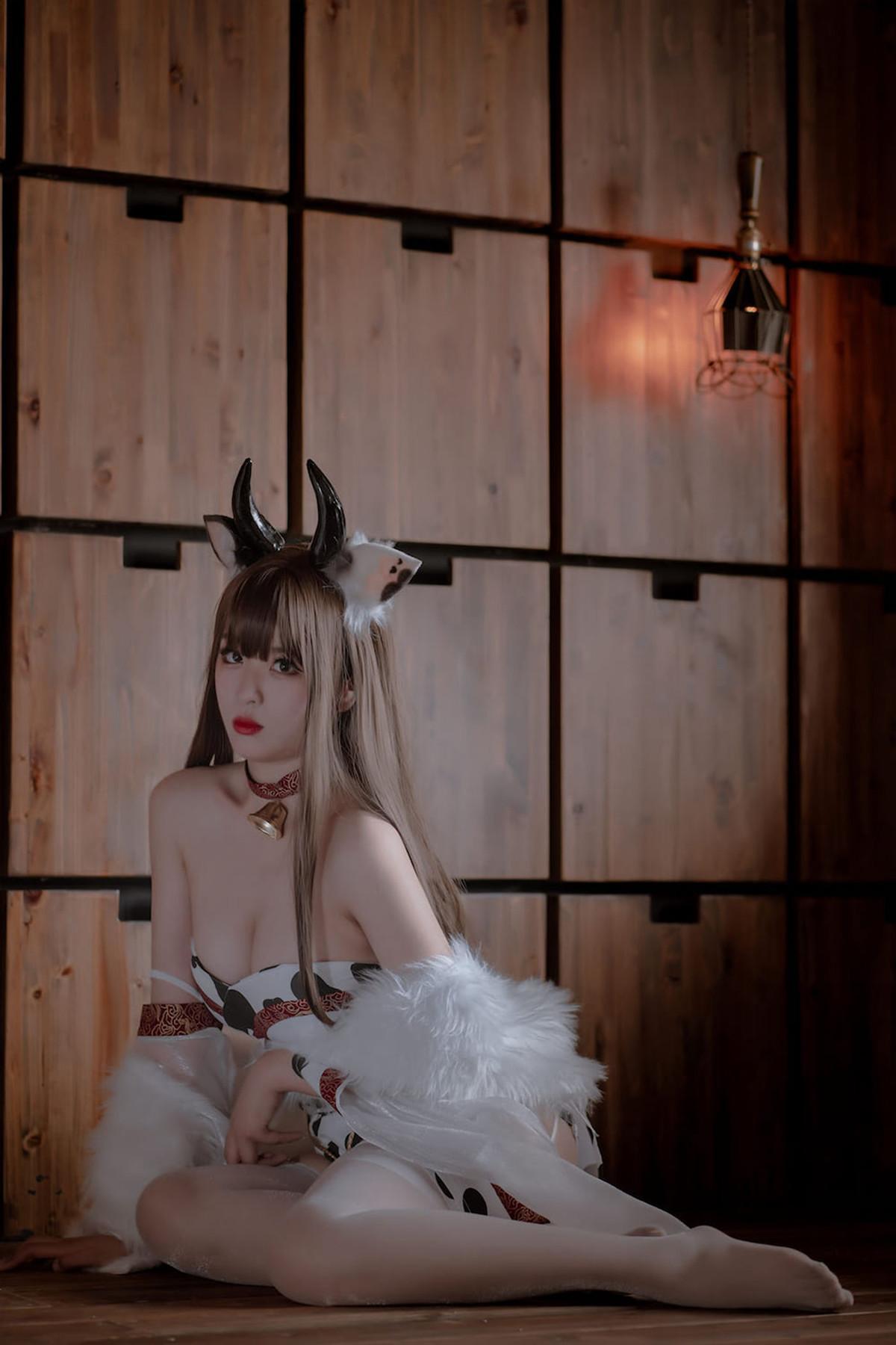 Cosplay 轩萧学姐 牛牛和服 Cow Cow(7)