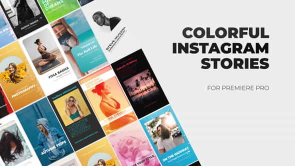 Colorful Instagram Stories for Premiere - VideoHive 33461239