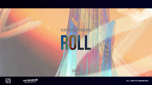 Film Damage Roll Transitions Vol 02 - VideoHive 50469642