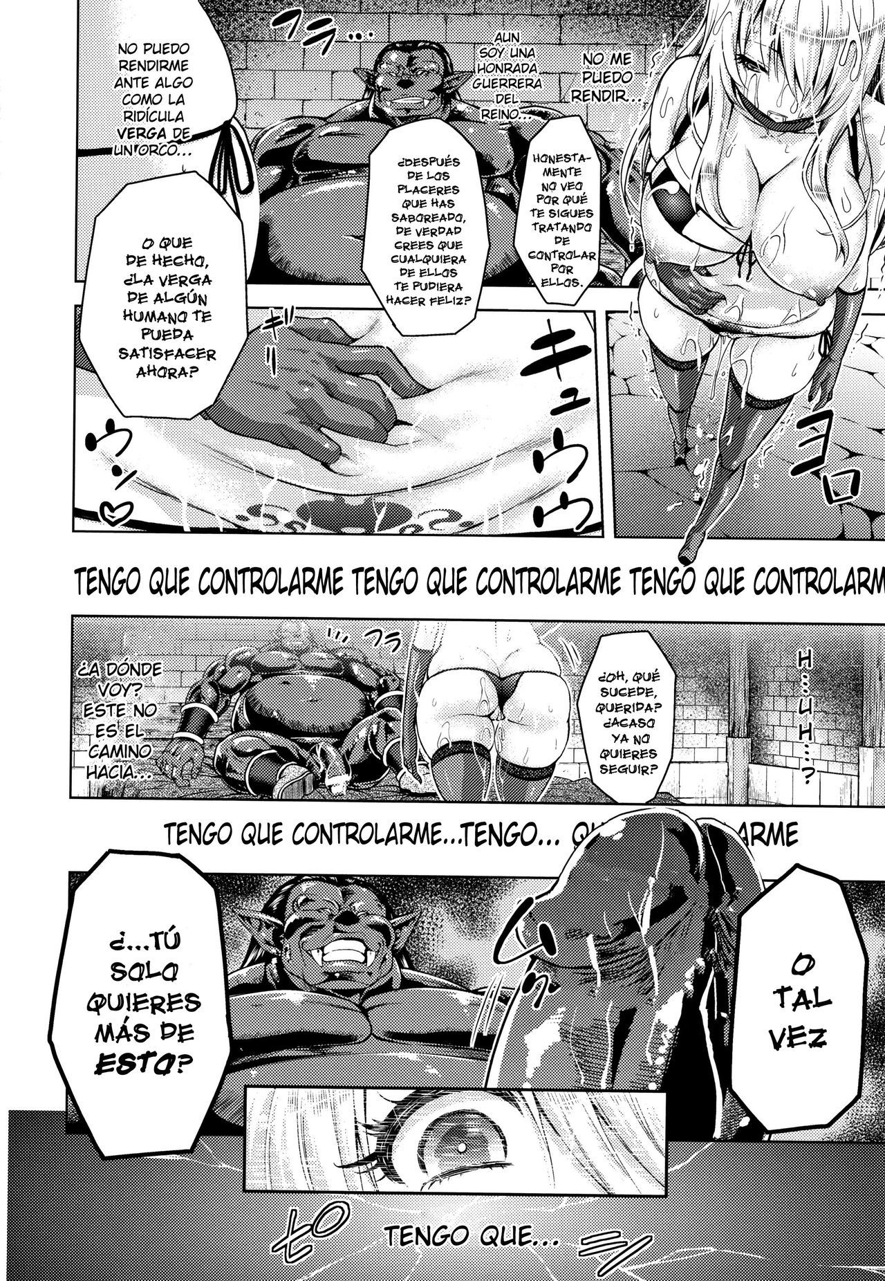 [Yamada Gogogo] Erona -Orc no Inmon ni Okasareta Onna Kishi no Matsuro-  Erona -La Caída de una Hermosa Guerrera Maldecida con la Lasciva Marca de un Orco + Epílogo [Spanish] {meiwow + k