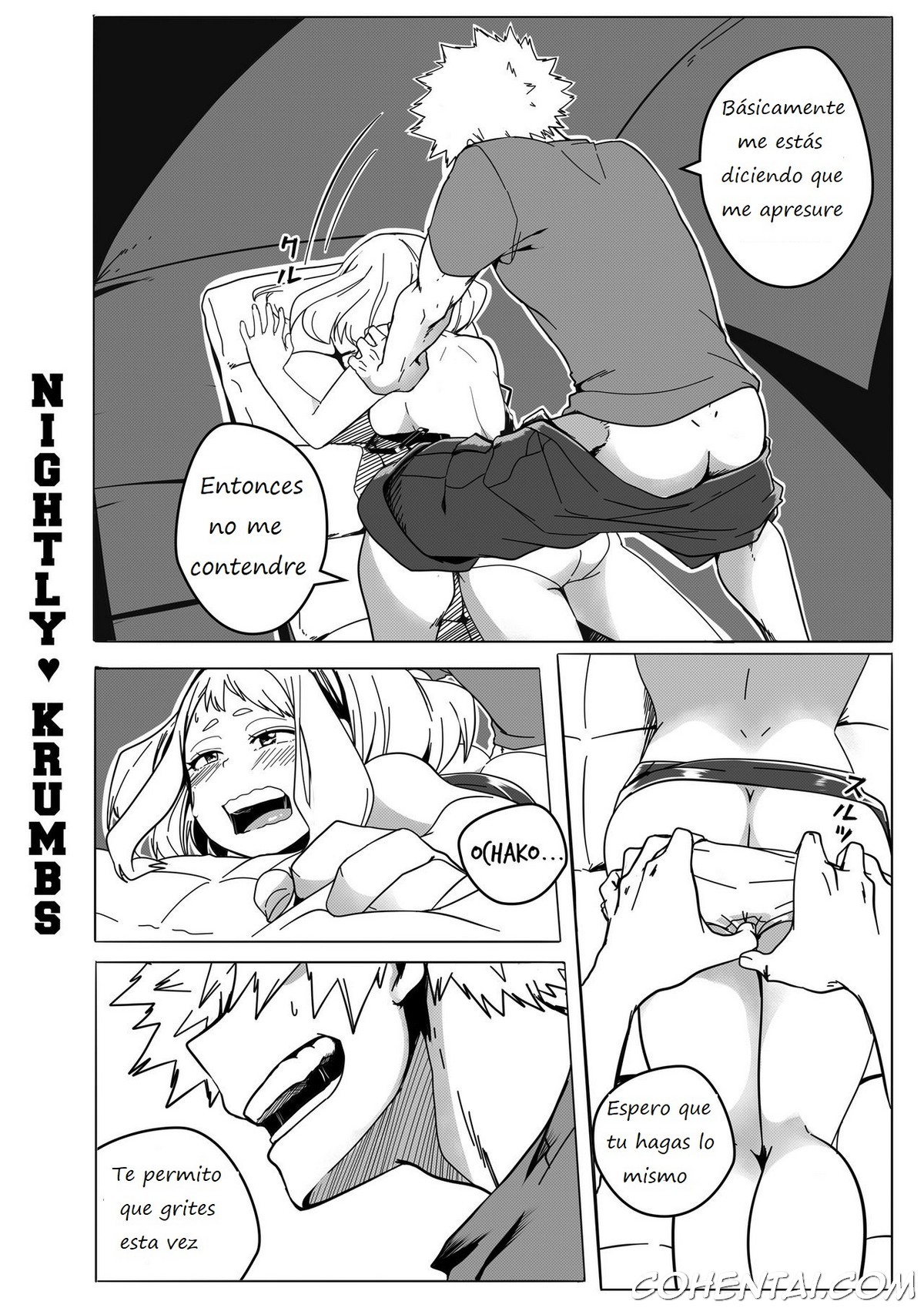 NIGHTLY KRUMBS (Boku no Hero Academia) xxx comics manga porno doujin hentai español sexo 