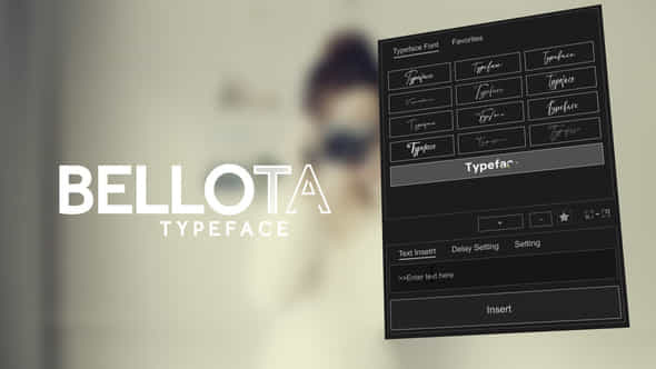 Animated Typeface Bellota - VideoHive 57362387