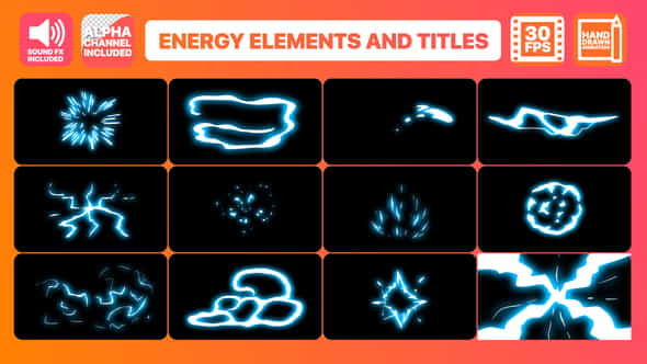Energy Elements And Titles - VideoHive 22719833
