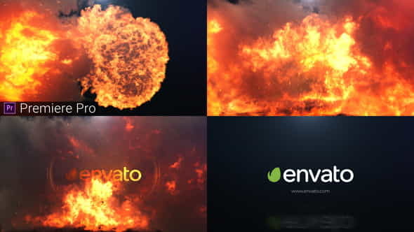 Fire Explosion Logo Reveal- Premiere - VideoHive 31569415