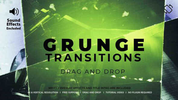 Grunge Transitions - VideoHive 58362500