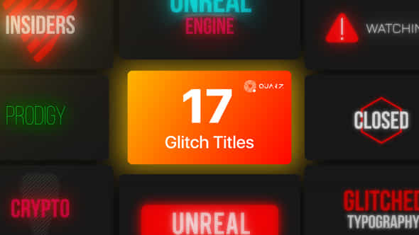 Glitch Titles - VideoHive 44614910