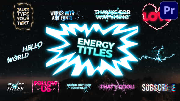 Energy Titles Pack - VideoHive 30128039