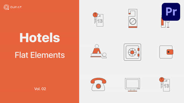 Hotels Icons - VideoHive 47502445