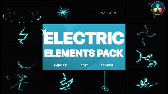 Electric Elements | DaVinci Resolve - VideoHive 31915850