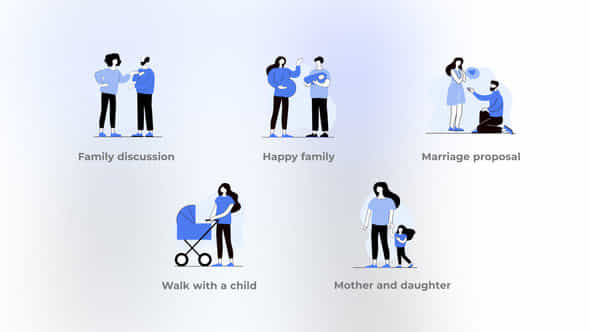 Family Set - VideoHive 46758662