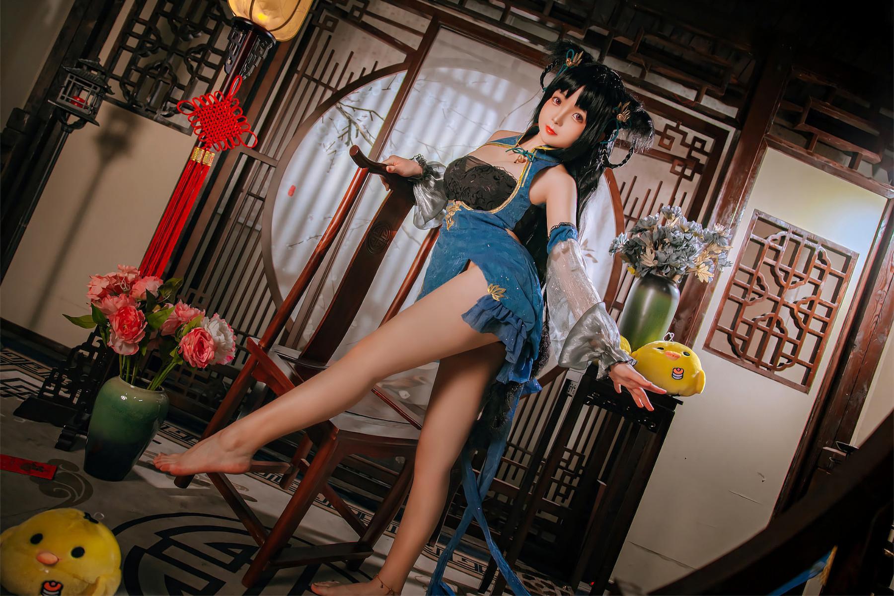 Cosplay Rinaijiao日奈娇 碧蓝航线 大潮旗袍(28)