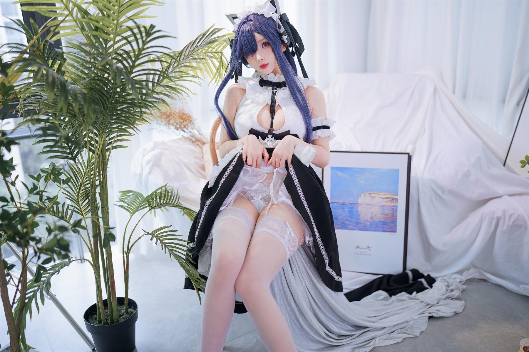 Cosplay rioko凉凉子 肉扣热热子 奥古斯特 女仆装(2)