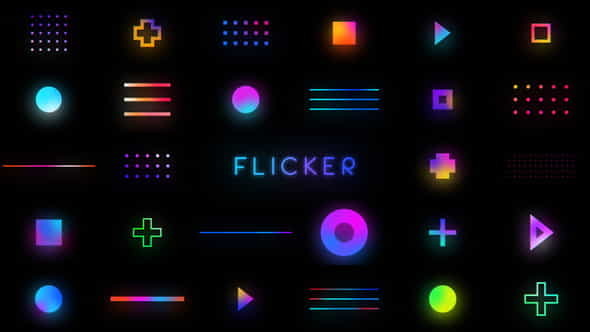 Flicker Shapes - VideoHive 37716045