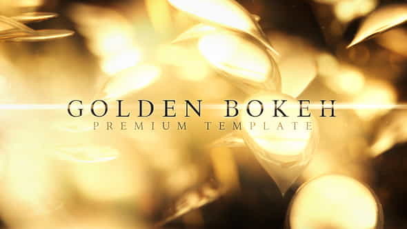Golden Bokeh - VideoHive 25704268