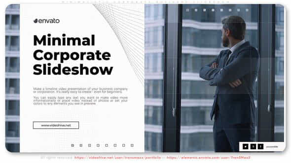 Minimalistic Corporate Business Slideshow - VideoHive 53438324
