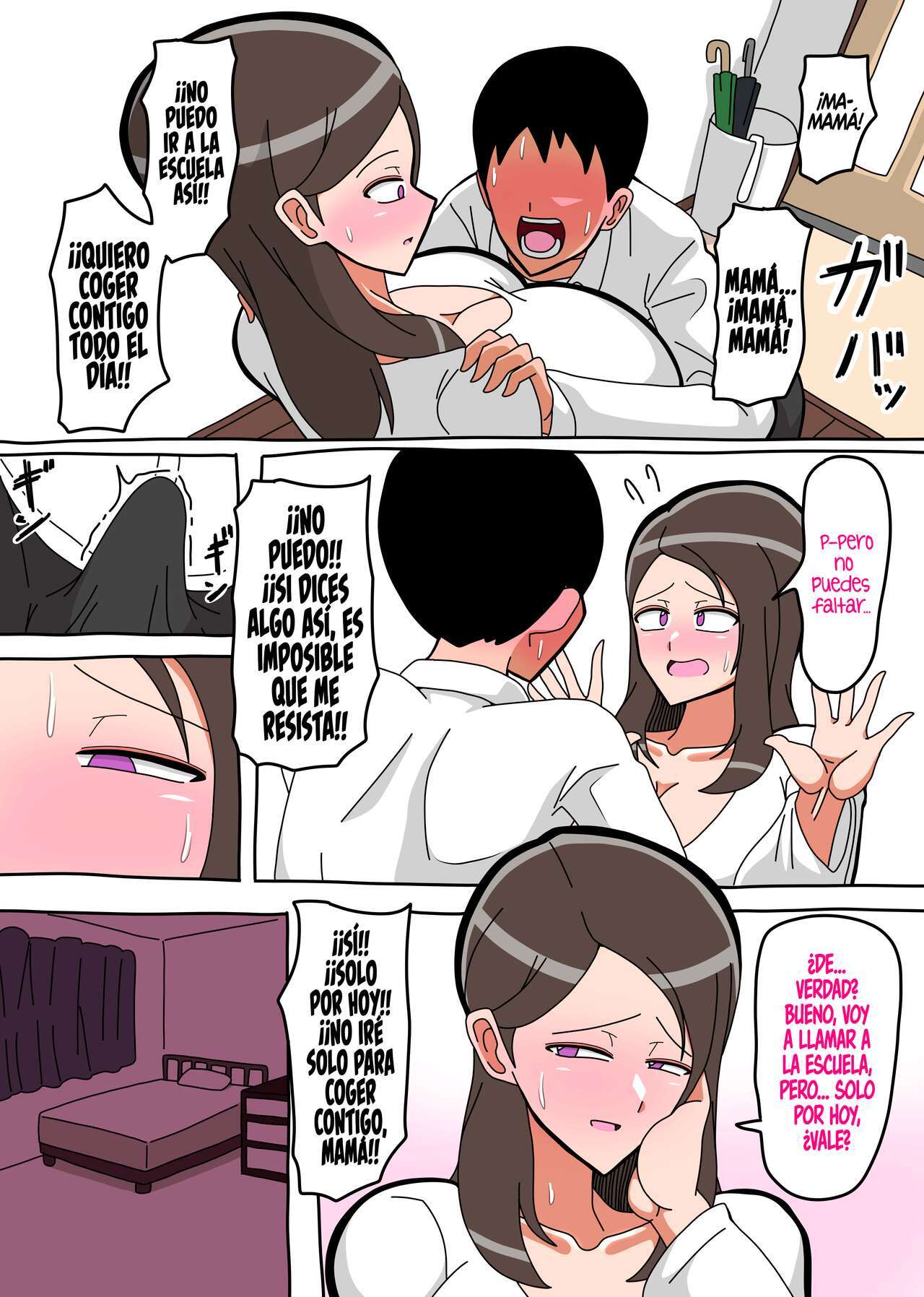 [18master] Okaa-san Kounin Boshi Sex  Madre aprueba sexo madre e hijo [Spanish] [K.A. Works]